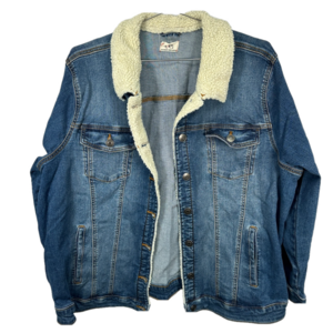 d/c Faux Sherpa Denim Jacket 3X